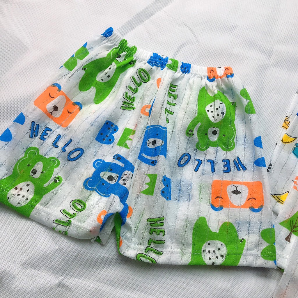 [ SALE SỐC] Combo 10 quần cotton giấy hè thu loại 1 cho bé trai bé gái