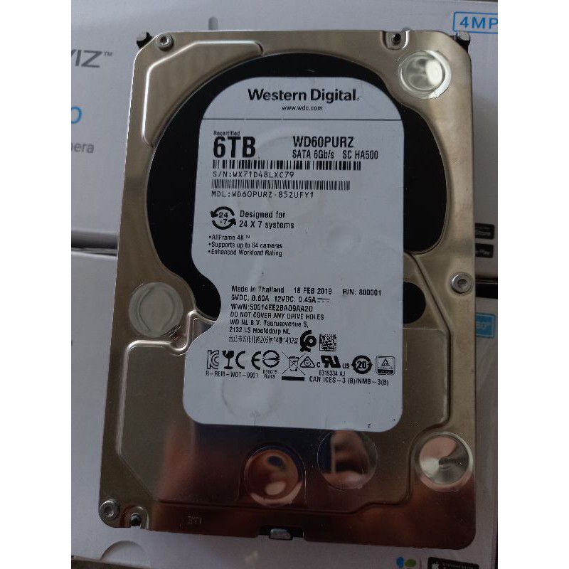 Ổ cứng HDD Western 6TB 3.5 inch 5400RPM, SATA3 6Gb/s, 64MB Cache