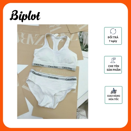 BỘ ĐỒ LÓT NỮ CALVIN KLEIN (CK) CAO CẤP COTTON 3 LỖ CÓ MÚT LÓT CK01 | BigBuy360 - bigbuy360.vn