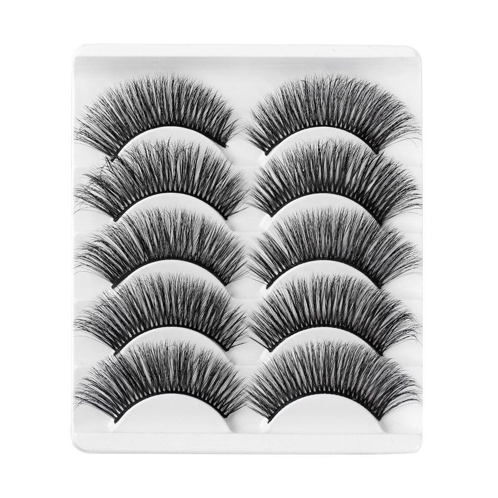 Set 5 Cặp Lông Mi Giả Nhiều Lớp Dày Dặn Có Thể Tái Sử Dụng