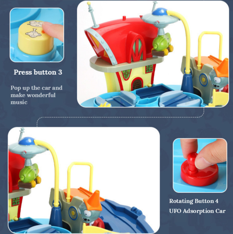 Mô Hình Xe Đua Pvz Phong Cách Trò Chơi Plants Vs. Zombies