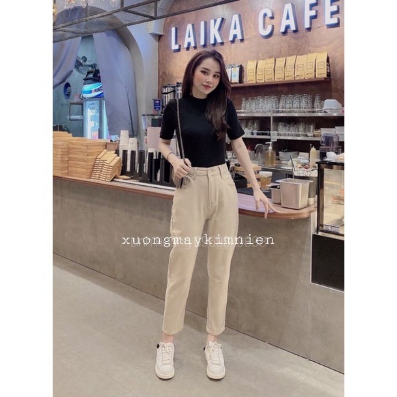Quần Baggy Kaki Dáng rộng Chất Kaki Dày Dặn khóa đồng mẫu mới xuongmaykimnien-998