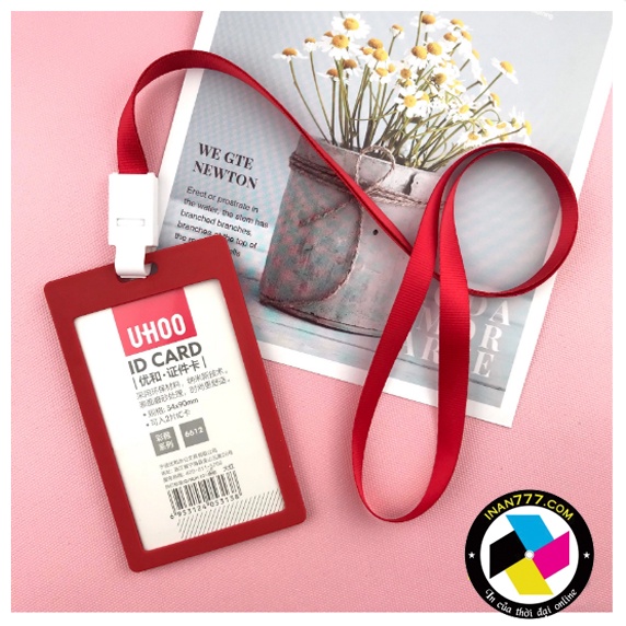 In bảng tên nhân viên chất lượng - thương hiệu cao cấp UHOO_có kèm dây đeo cổ