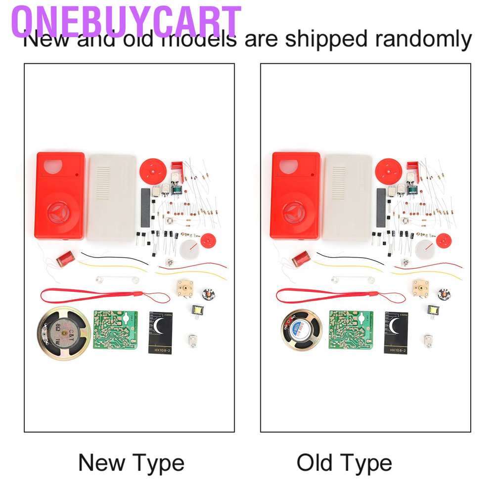 Onebuycart HX108-2 7 Tube Radio Electronic DIY Kit Learning Set Parts