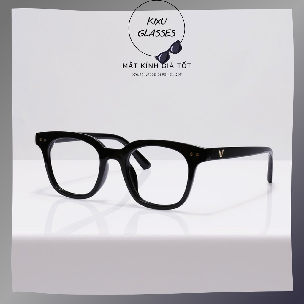Gọng kính giả cận V vuông nam nữ thời trang Kixu.glasses