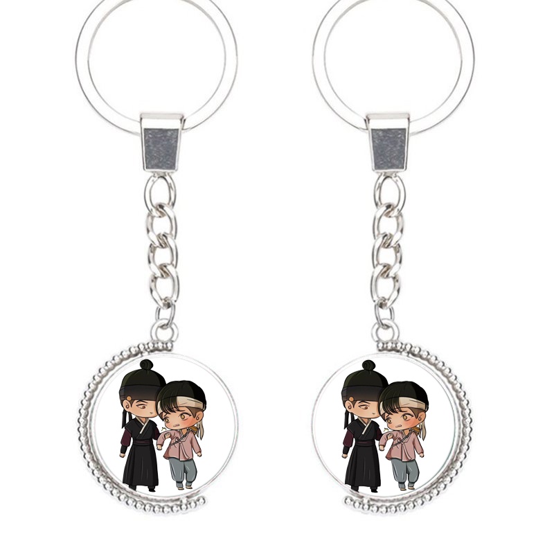 (Viền tròn) Móc khóa nhân vật Anya Spy x Family anime chibi xinh xắn tiện lợi