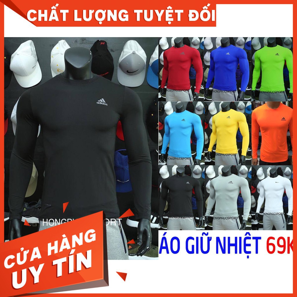 Áo thun nam body giữ nhiệt dài tay cực đẹp các màu Siêu mịn dễ chịu