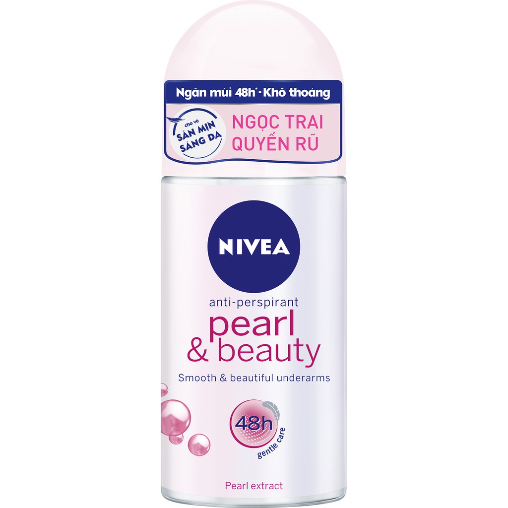 [Mã FMCGMALL giảm 8% đơn từ 250K] Lăn khử mùi ngọc trai sáng mịn Nivea Pearl &amp; Beauty (25ml)