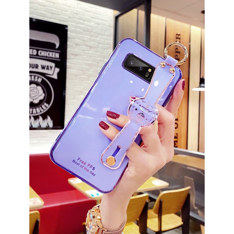 Ốp Điện Thoại Mềm Đính Đá Gắn Dây Đeo Cổ Cho samsung note 8 samsung note 9