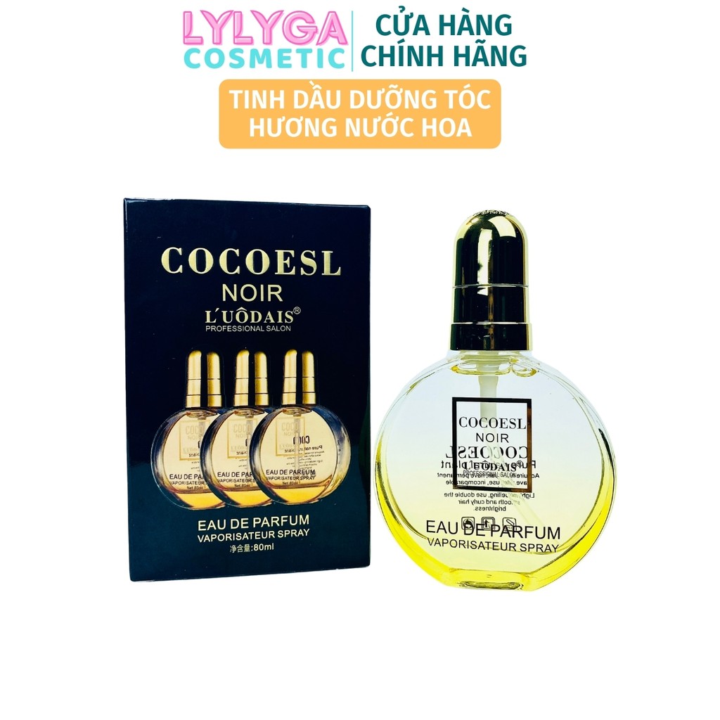 Tinh dầu dưỡng tóc cao cấp COCOESL Noir 80ml - Phục hồi tóc hư tổn và chẻ ngọn hương nước hoa CÓ TEM LOẠI 1 TD04
