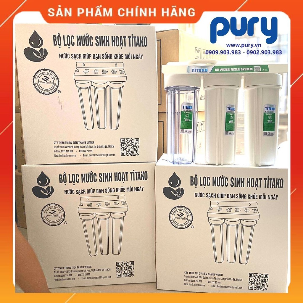 Bộ Lọc Nước Sinh Hoạt 10 inch 3 Cấp Cao Cấp