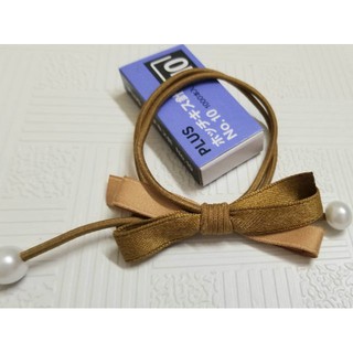 Thun cột tóc Hàn Quốc kết nơ 02