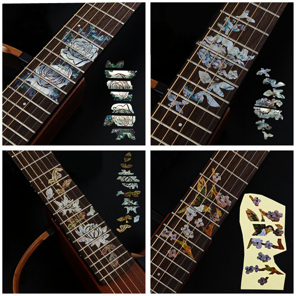 Miếng Dán Trang Trí Siêu Mỏng Hình Đàn Guitar Điện 22 Kiểu Độc Đáo
