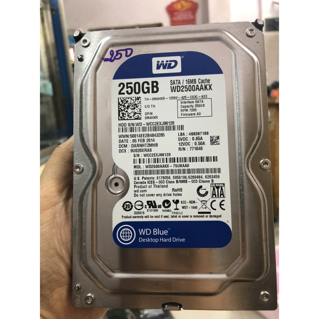 Ổ cứng HDD WESTERN  160GB/ 250GB/ 320GB/ 500GB (Hàng Tháo Máy Bộ- mới trên 90%) - Bảo hành 12 tháng 1 đổi 1