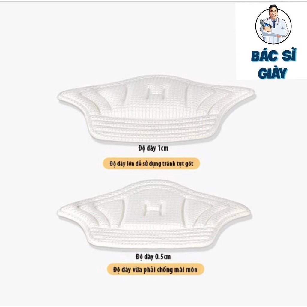 Miếng Dán Lót Giày Bảo Vệ Gót Chân, Tăng Size Chống Nhấc Gót, Trầy Gót Sau