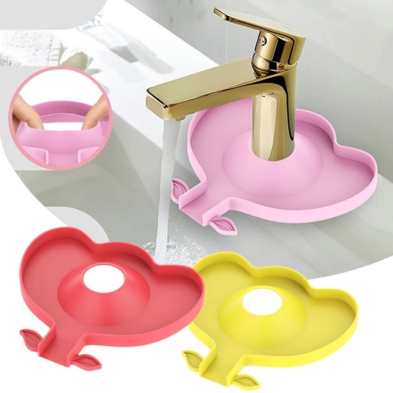Tấm Silicone Cao Cấp Gắn Vòi Nước Bồn Rửa Chén Tiện Dụng