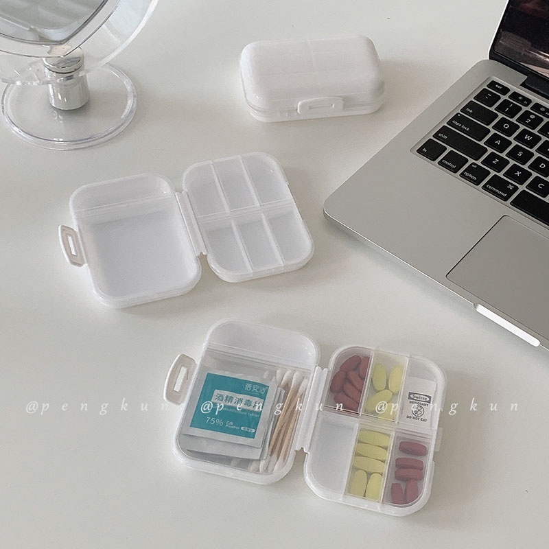 Hộp Đựng Thuốc Mini Hình Trái Tim Dễ Thương
