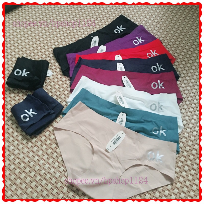 Quần lót học sinh  su không đường may phom nhỏ k hằn lộ in chữ OK 114