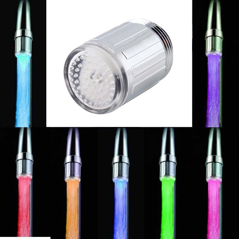 P00011085-Đèn LED phát sáng Vòi nước Tự động 7 màu Thay đổi cảm biến nhiệt độ