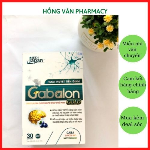 Viên bổ não GABALON GOLD, hỗ trợ hoạt huyết, tăng cường lưu thông máu não