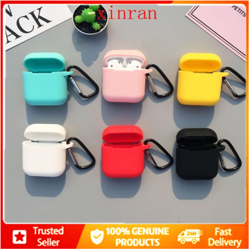 Vỏ Bảo Vệ Hộp Sạc Tai Nghe Airpods Bằng Silicon Mềm Nhiều Màu Lựa Chọn