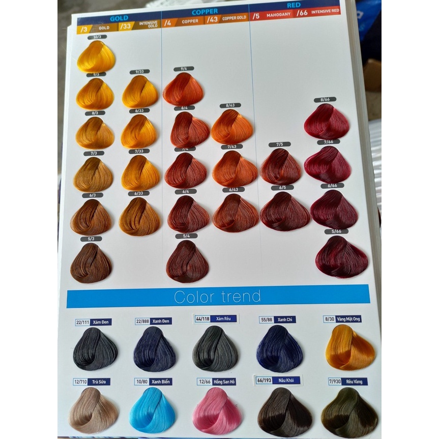 Màu nhuộm tóc Lavox Không đi kèm oxy trợ nhuộm