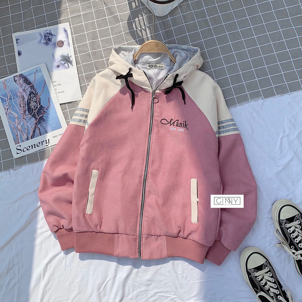 Áo Khoác Nhung Da Lộn Manik Nice️  | Áo Khoác Có Nón | Khoác Nữ Da Lộn | 2 Lớp Mềm Mịn | Freesize | BigBuy360 - bigbuy360.vn