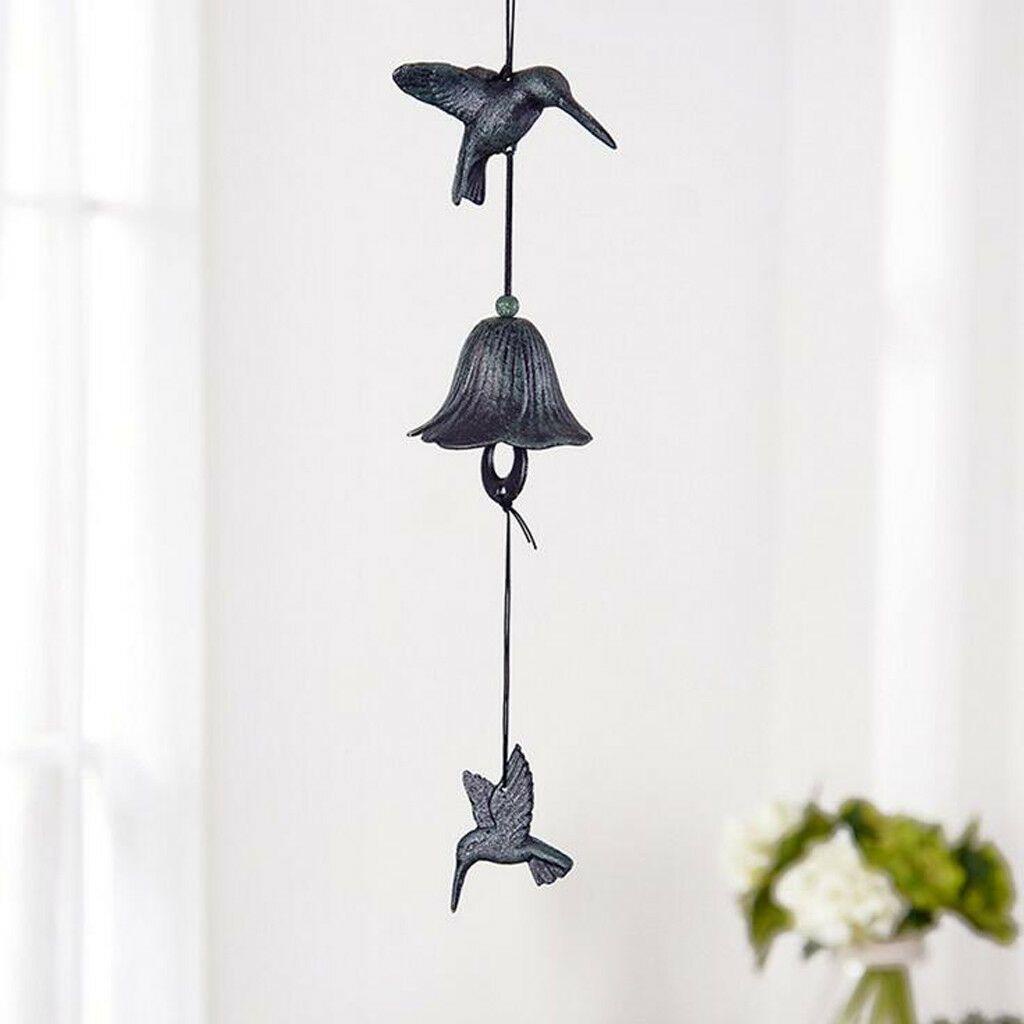 LONTIME Chuông Gió Hình Chim Ruồi Thủ Công Dùng Trang Trí Vườn Nhà