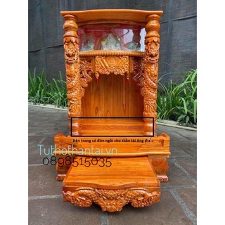 bàn thờ thần tài ông địa hộp đèn 56 x 88cm - TUTHOTHANTAI.VN