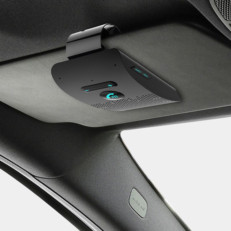 Bộ Điều Hợp Loa Bluetooth Không Dây Gắn Tấm Che Nắng Cho Xe Hơi