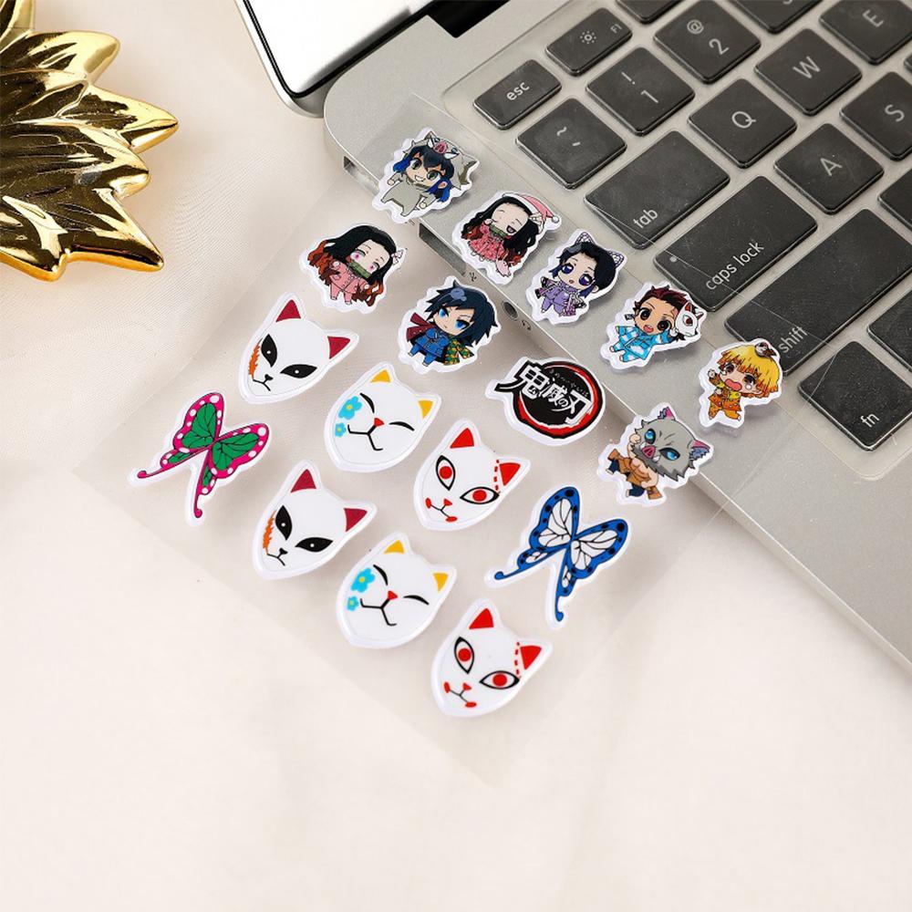 Sticker Dán Trang Trí Laptop / Điện Thoại / Cốc / Máy Tính Bảng Họa Tiết Hoạt Hình Demon Slayer Wmes