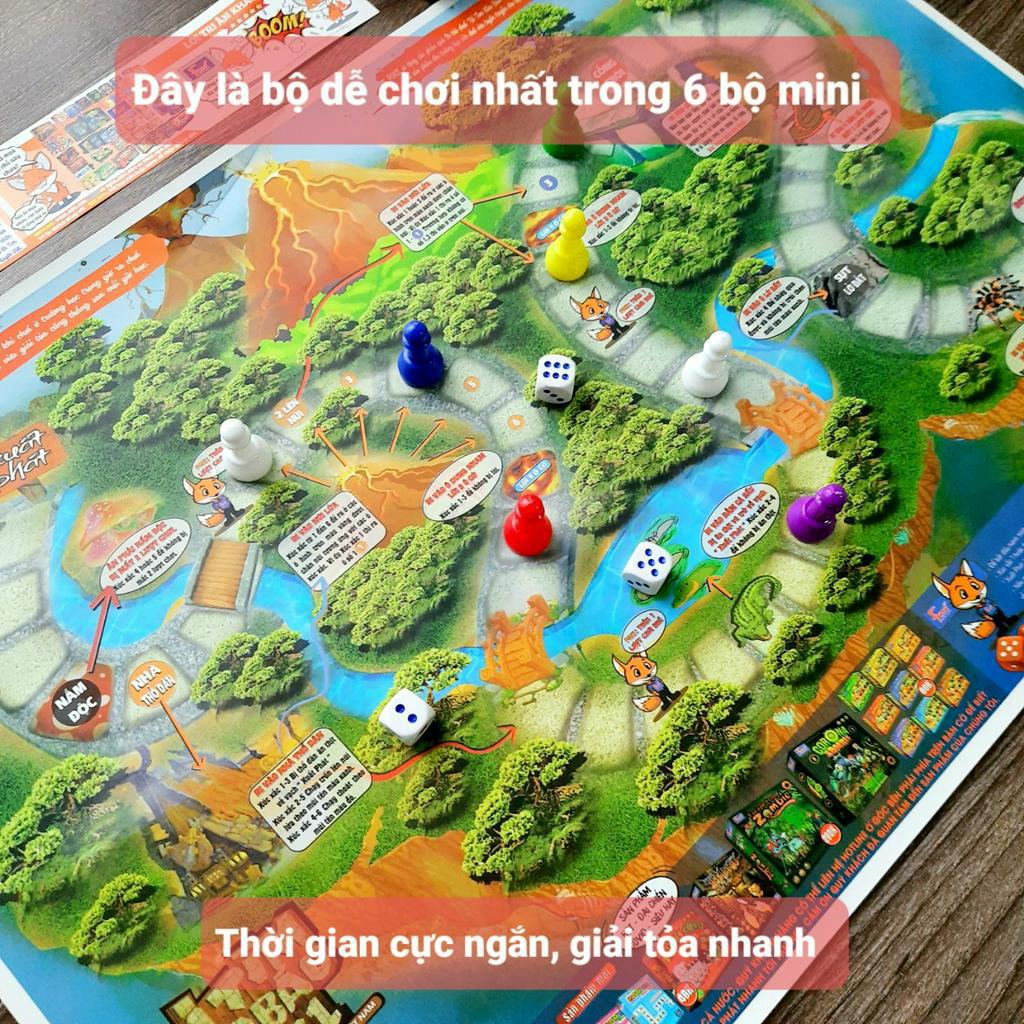 Board game-Đi tìm kho báu mini 1 Foxi-đồ chơi phát triển tư duy-dễ chơi-vui nhộn-giá siêu rẻ Shop Đồ Chơi MeduShop