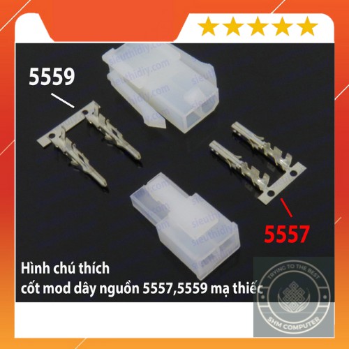 Đầu cos 5557, 5559 làm dây nguồn máy tính