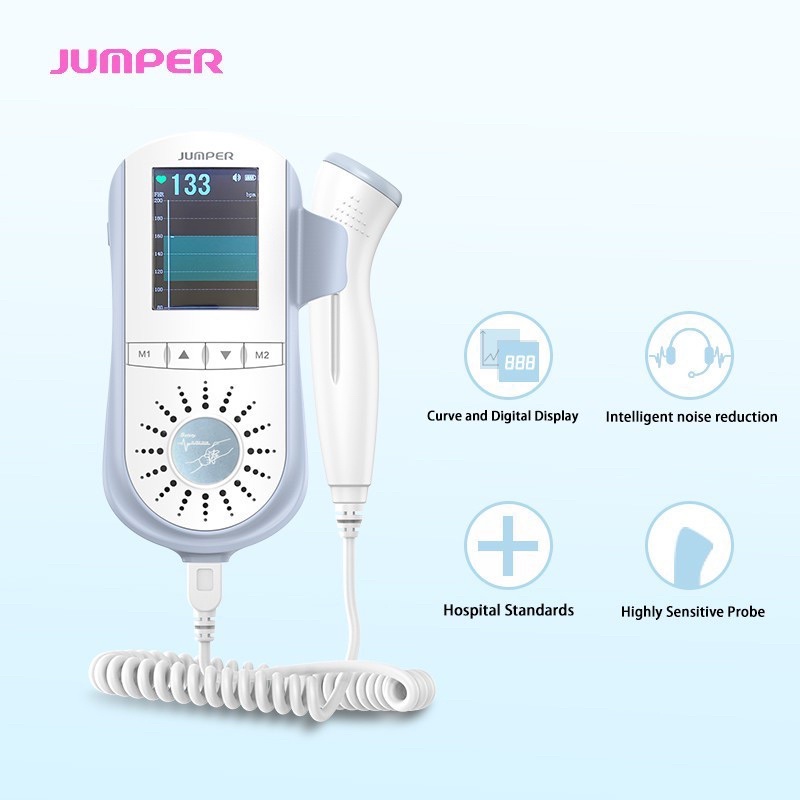 Máy nghe Máy đo tim thai tại nhà Fetal Doppler JPD-100E  Bảo hành 12 tháng ,tặng kèm gel
