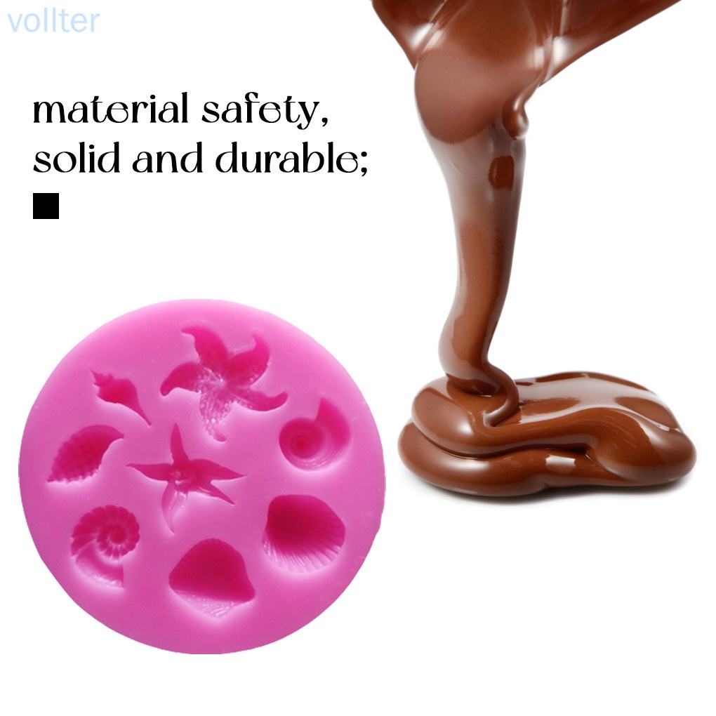 Khuôn silicone làm bánh tạo hình chủ đề đại dương