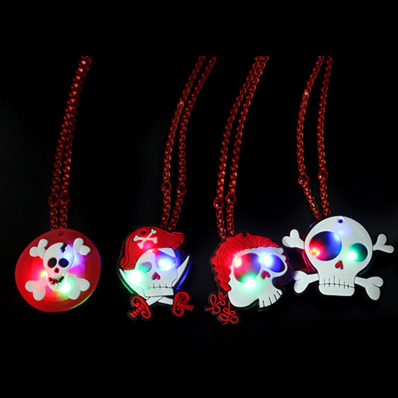 Vòng cổ Hình Bí Ngô Có Đèn Phát Sáng Dành Cho Trẻ Em