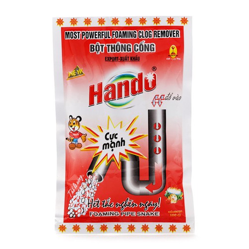 [Giá sỉ ib] Bột thông cống 100g xuất khẩu Hando cao cấp