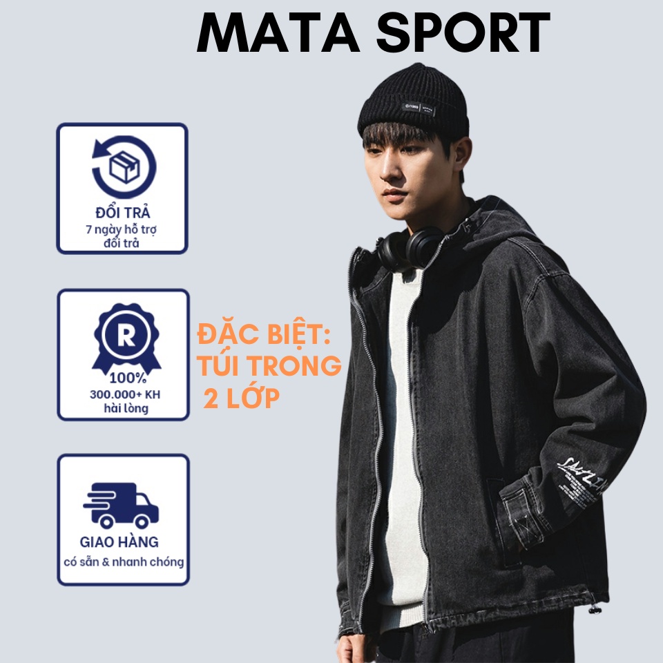 ÁO KHOÁC JEAN NAM CÓ NÓN MẪU MỚI 2021 CỰC HOT Limit là chất lượng cao