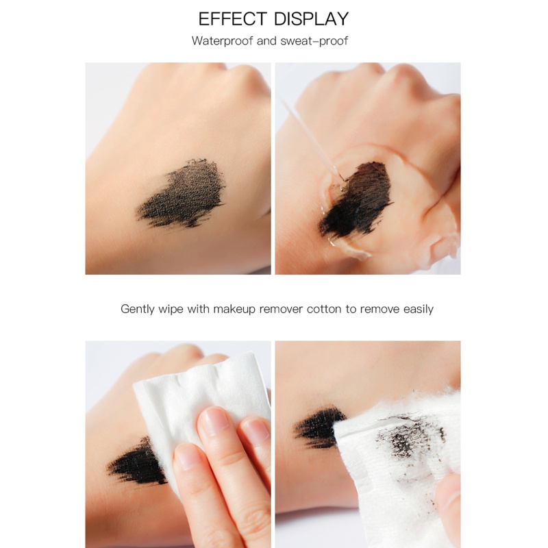 Mascara Sợi Tơ 4D Màu Đen Chống Thấm Nước Chuốt Dài Và Dày Mi