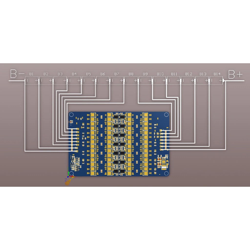 Mạch cân bằng toàn dãy pin lifepo4 dòng 5.5A