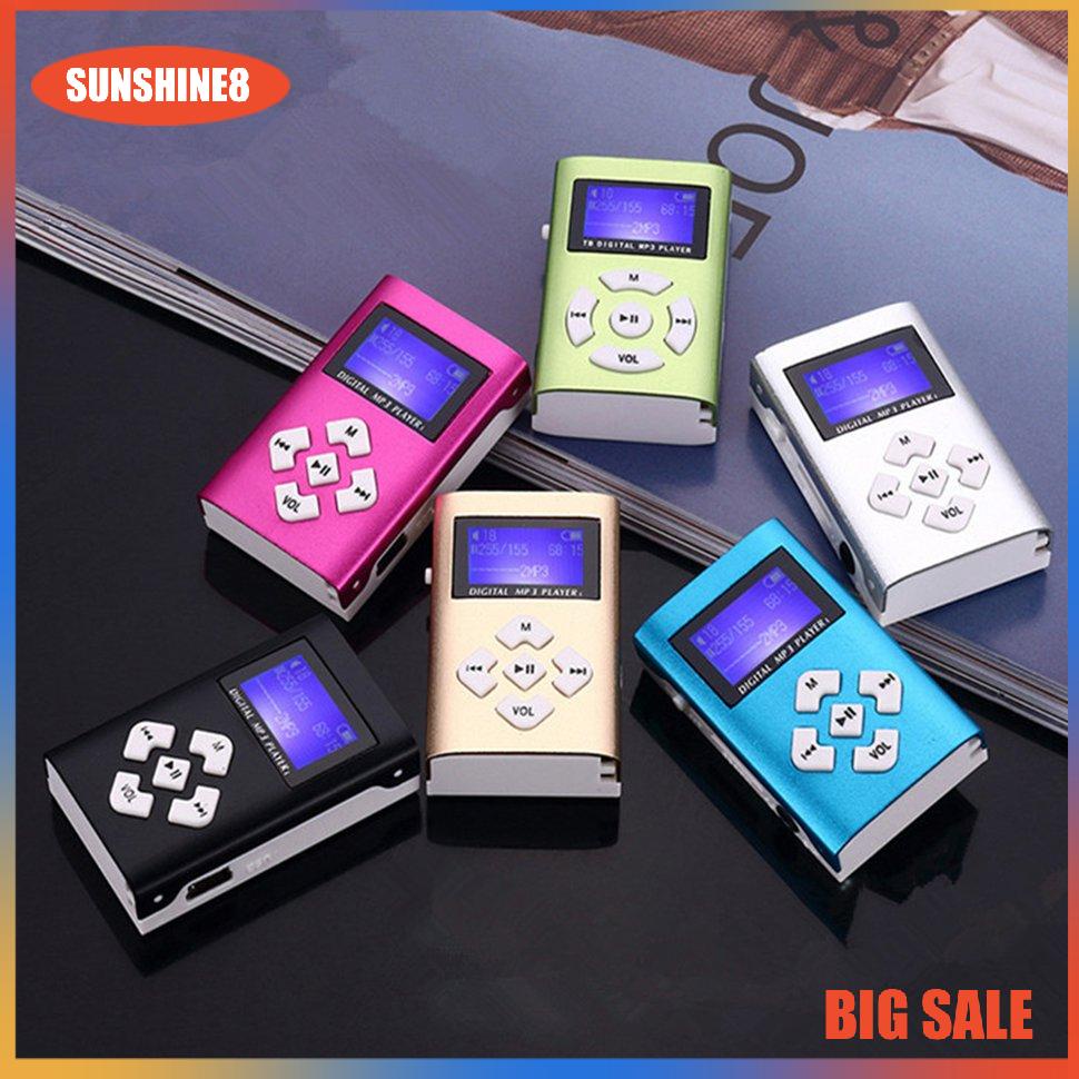 【SUN】MP3 Music Player With 1.1&quot; Lcd Screen TF Card Slot USB MP3 Players + Earphone