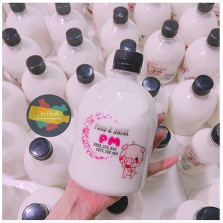 10 chai nhựa pet tròn 500ml nắp đen