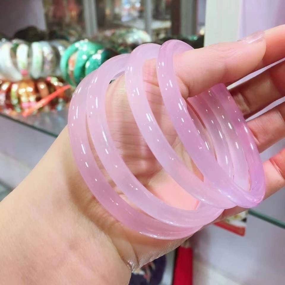 Vòng Tay Chuỗi Hạt Đá Mã Não Tự Nhiên Màu Xanh Dương / Hồng / Xanh Lá / Xám Xinh Xắn
