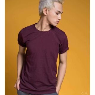 Áo thun unisex #age2x màu đỏ rượu