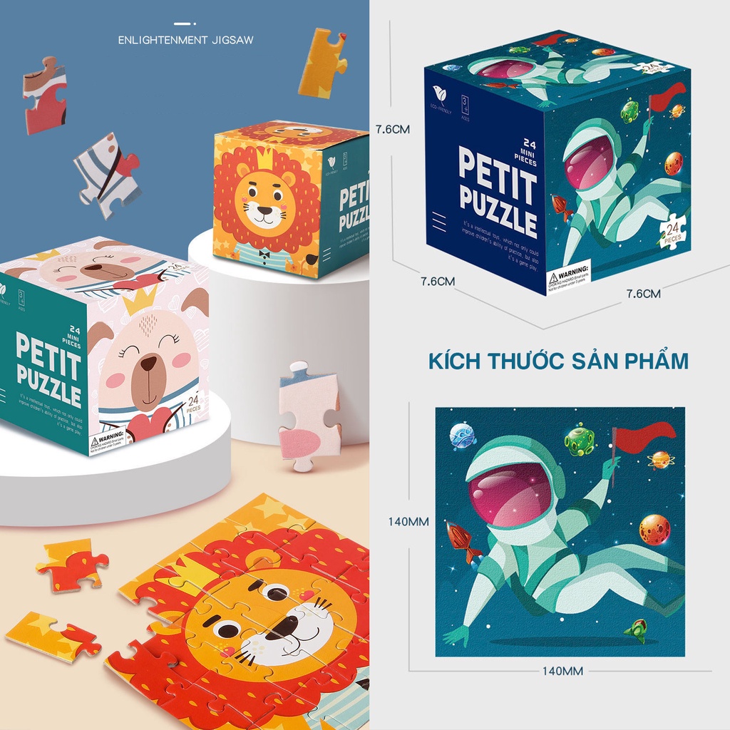 Tranh ghép hình cho bé với 24 mảnh ghép và 20 chủ đề khác nhau DCGD11 KIDS GARDEN