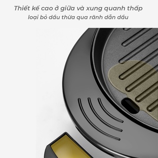 Bếp lẩu nướng 2in1 [BH 12 Tháng] Bếp lẩu nướng đa năng không khói tiện dụng LISHAN