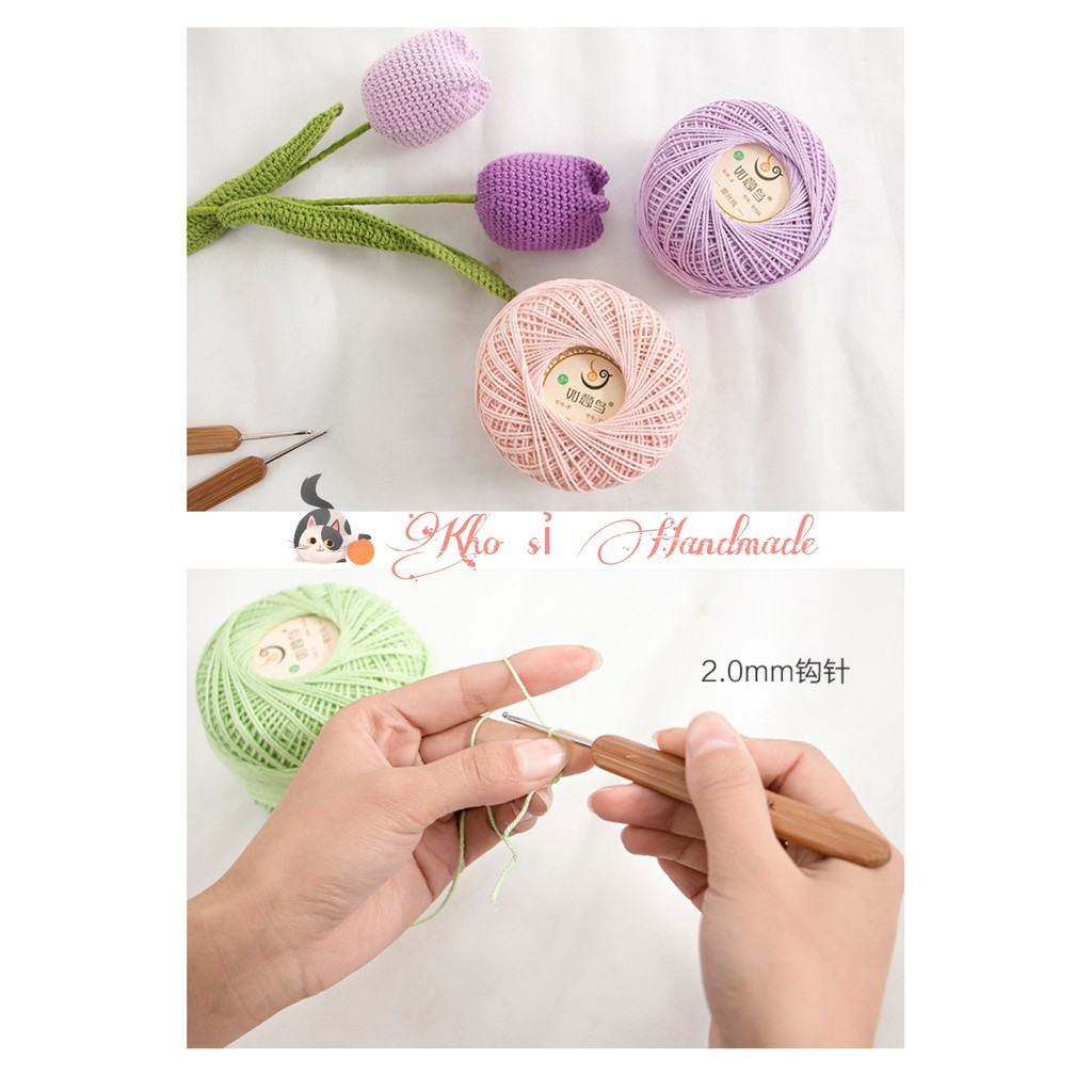 Sợi cotton Ruyi 1.0mm (50gr/cuộn)