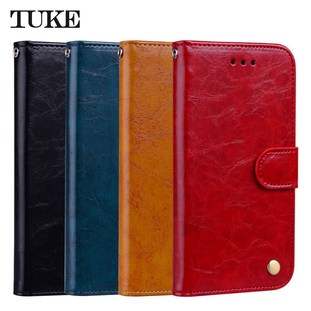 Xiaomi 6 5X 6X 8 A1 Redmi Note 5 Pro Oil wax holster lanyard flip wallet Cover cases