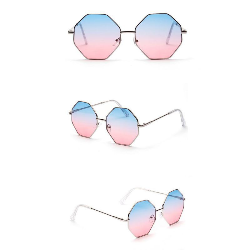 Kính mát thời trang chống tia UV400 gọng hình đa giác độc đáo cho nữ | BigBuy360 - bigbuy360.vn