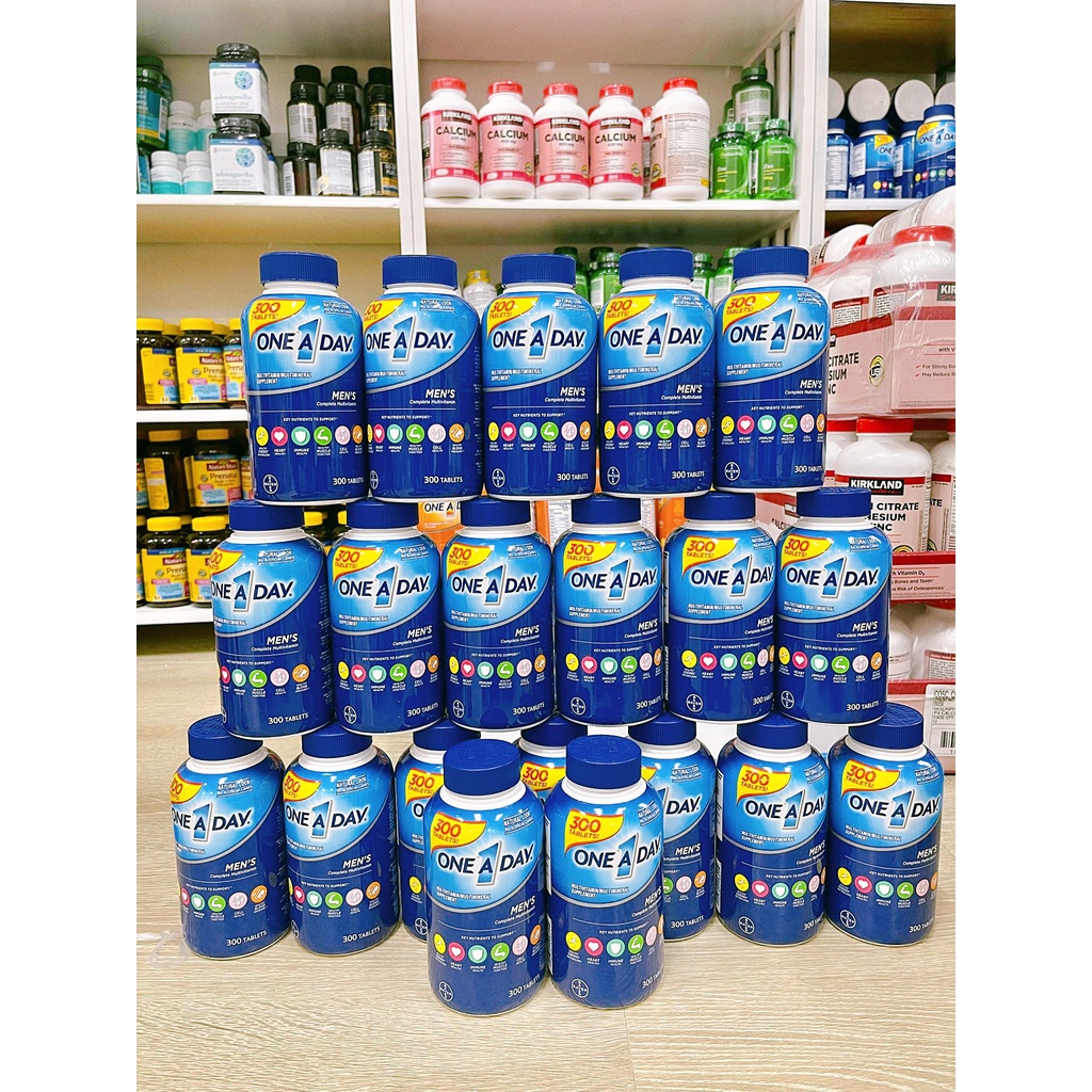Viên uống Vitamin tổng hợp ONE A DAY MEN'S 50+ 300 viên của Mỹ (Nam)